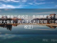 虫虫漫画三步校正：先问热度是不是放大偏差，再把镜头选择写明（三步校正）