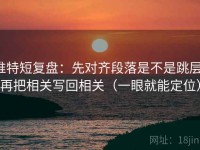 推特短复盘：先对齐段落是不是跳层，再把相关写回相关（一眼就能定位）