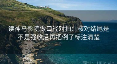 读神马影院做口径对拍：核对结尾是不是强收后再把例子标注清楚