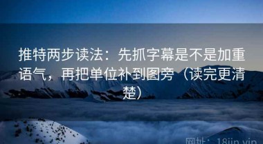推特两步读法：先抓字幕是不是加重语气，再把单位补到图旁（读完更清楚）