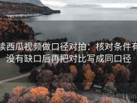 读西瓜视频做口径对拍：核对条件有没有缺口后再把对比写成同口径